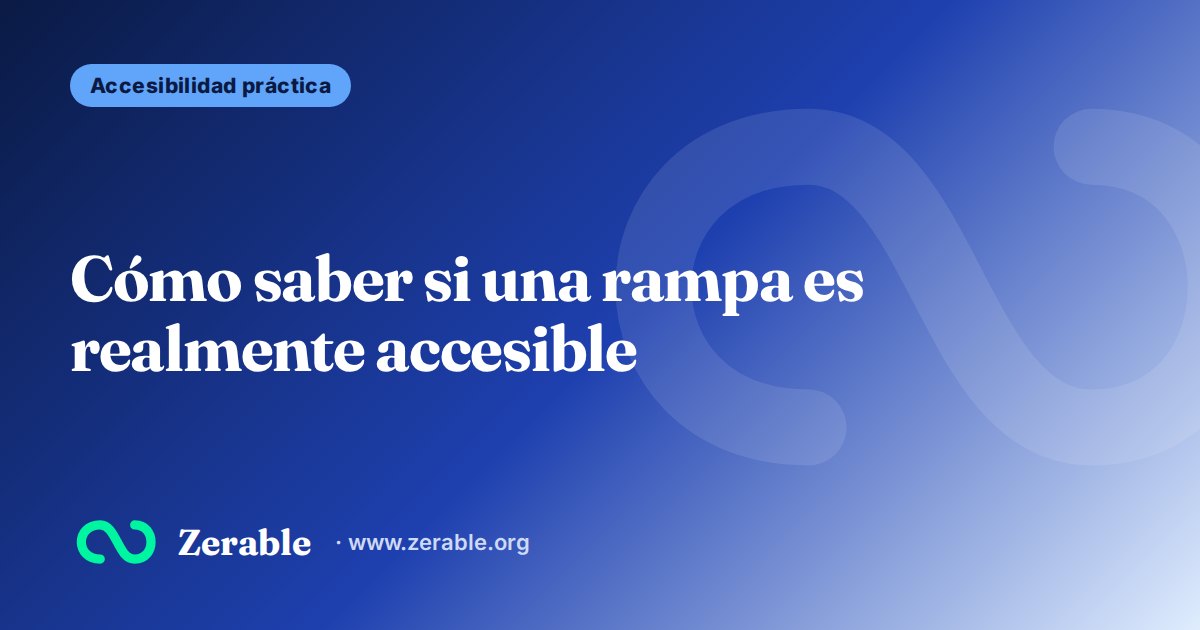 Ilustración de una rampa con pasamanos a ambos lados junto a unas escaleras.
